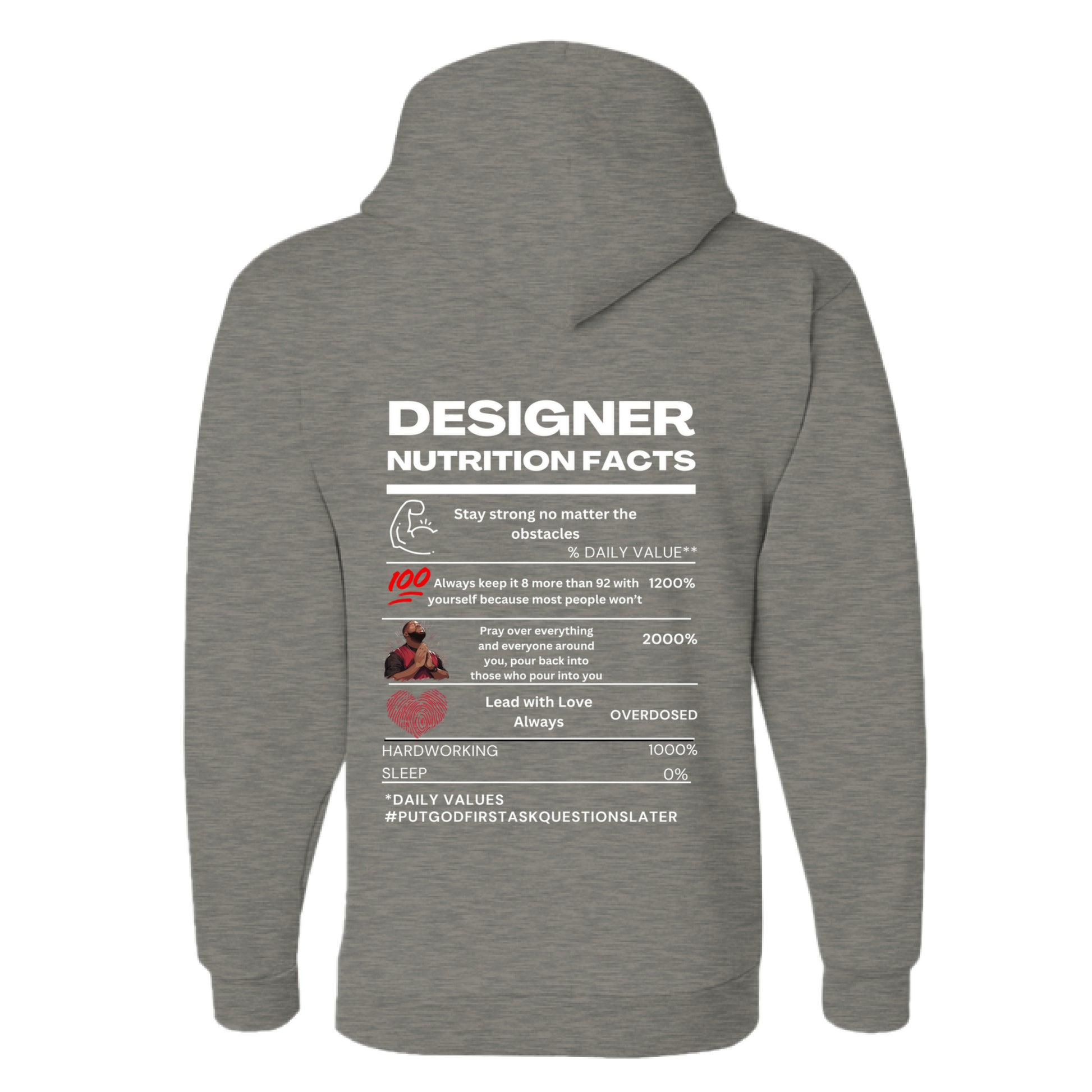 CHARCOAL HEATHER - BACK